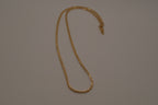 14K GP flat chain necklace