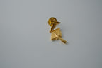 Vintage Graduation Angel Gold Tone Lapel