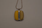 Butterscotch faux Baltic amber pendant chain