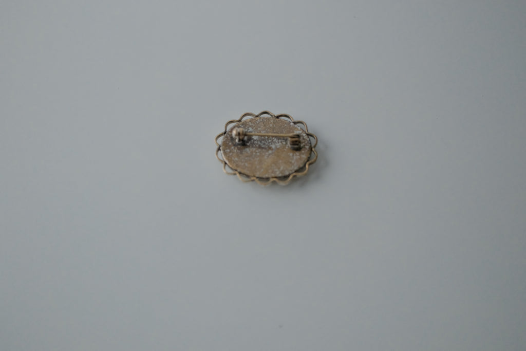 Vintage 1950s Petit Point Brooch