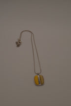 Butterscotch faux Baltic amber pendant chain