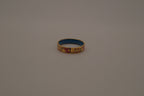 Red and Gold enamel band ring