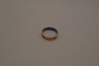 Red and Gold enamel band ring