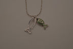 18K GP Ichthys pendant necklace