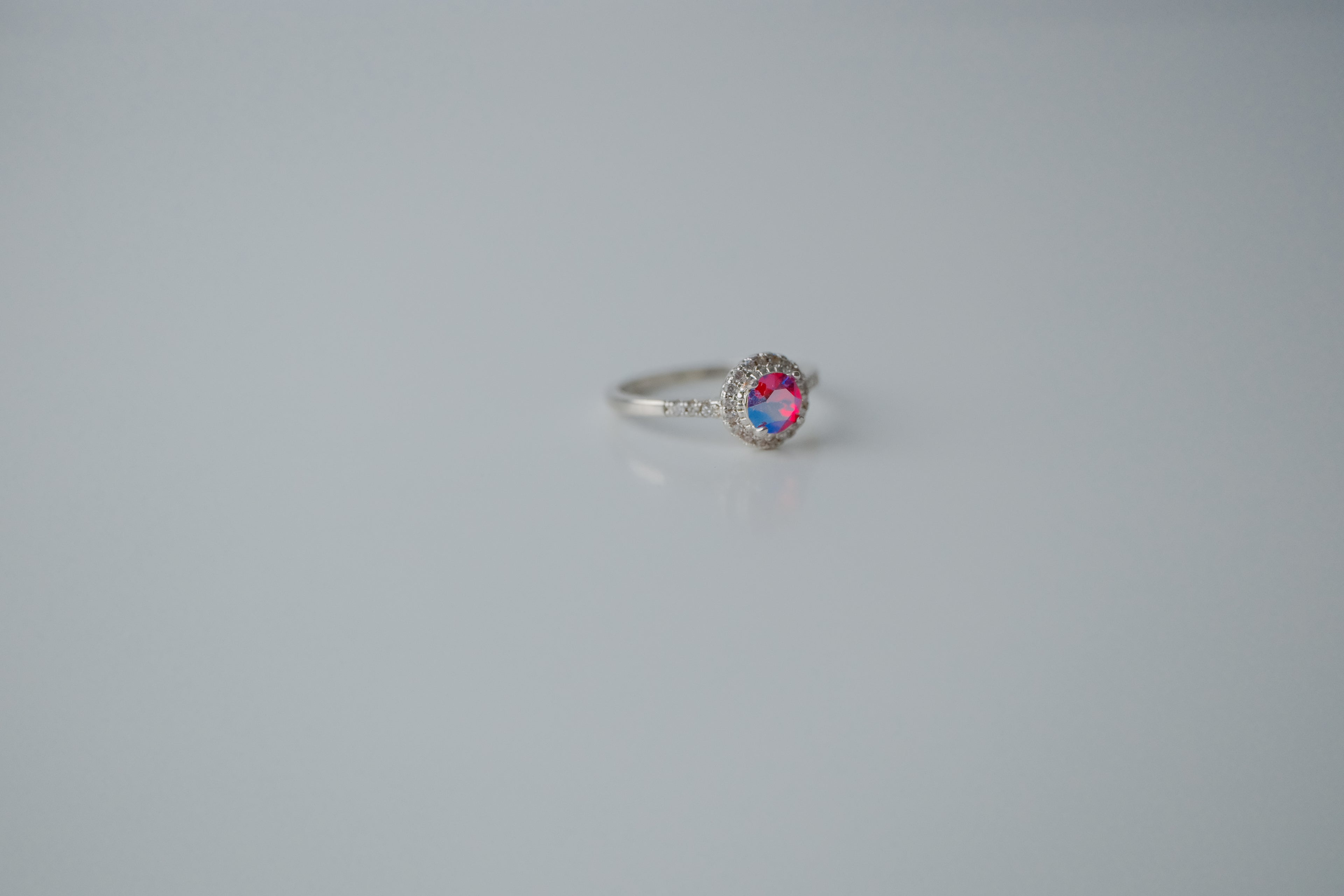 Sterling Silver Halo Ring