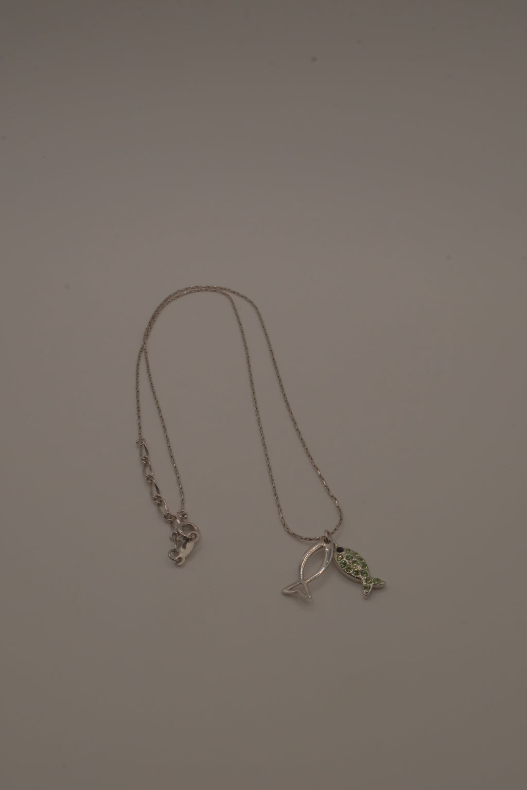 18K GP Ichthys pendant necklace