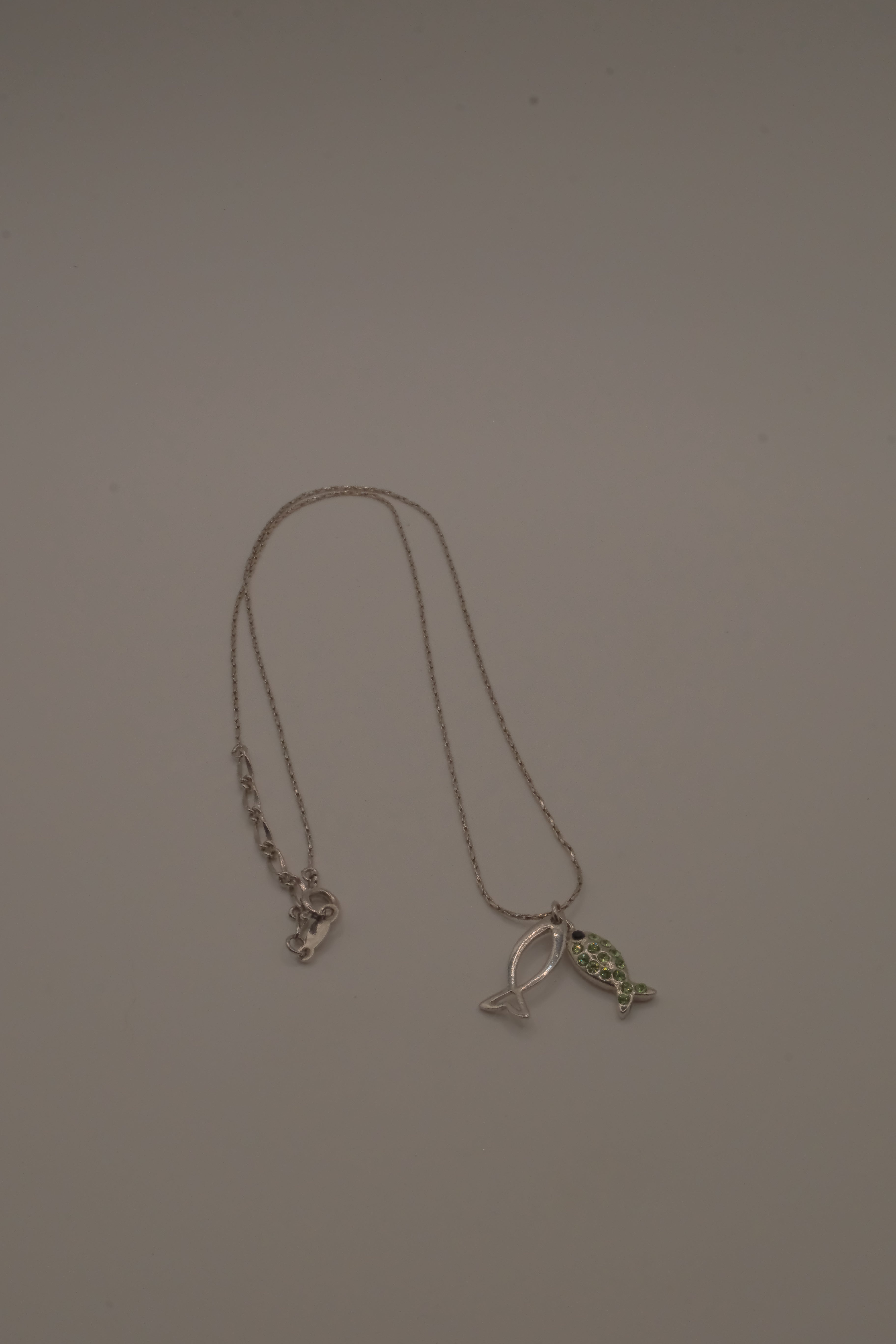 18K GP Ichthys pendant necklace