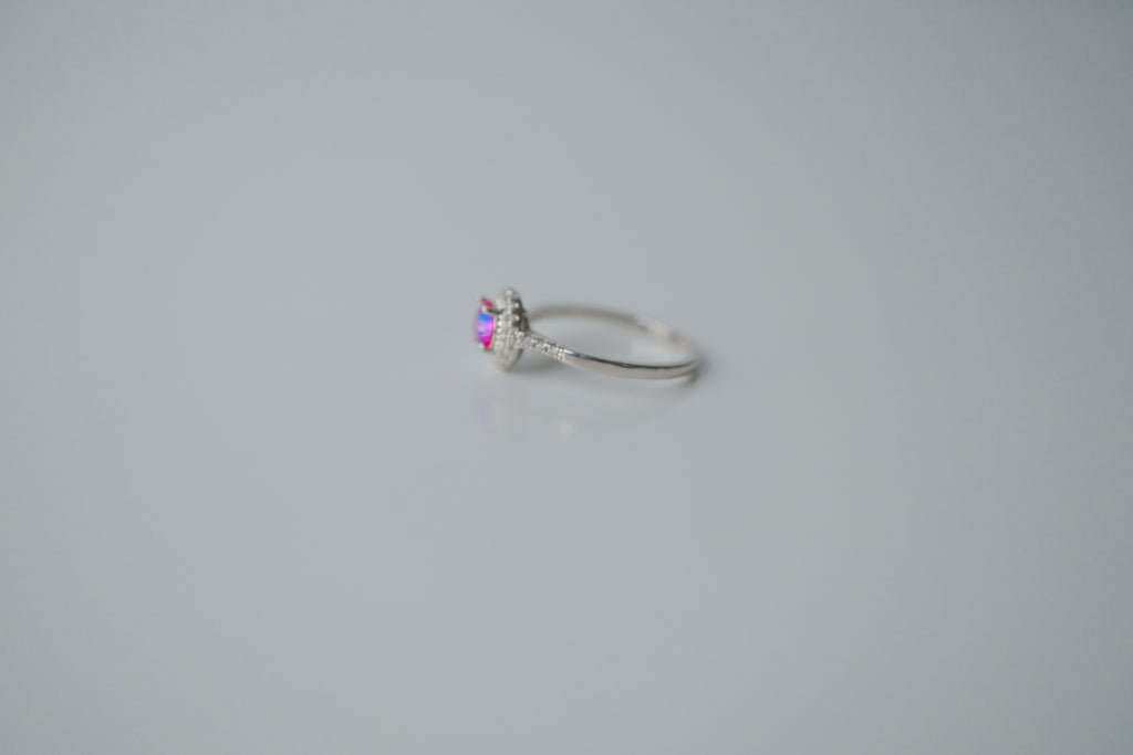Sterling Silver Halo Ring