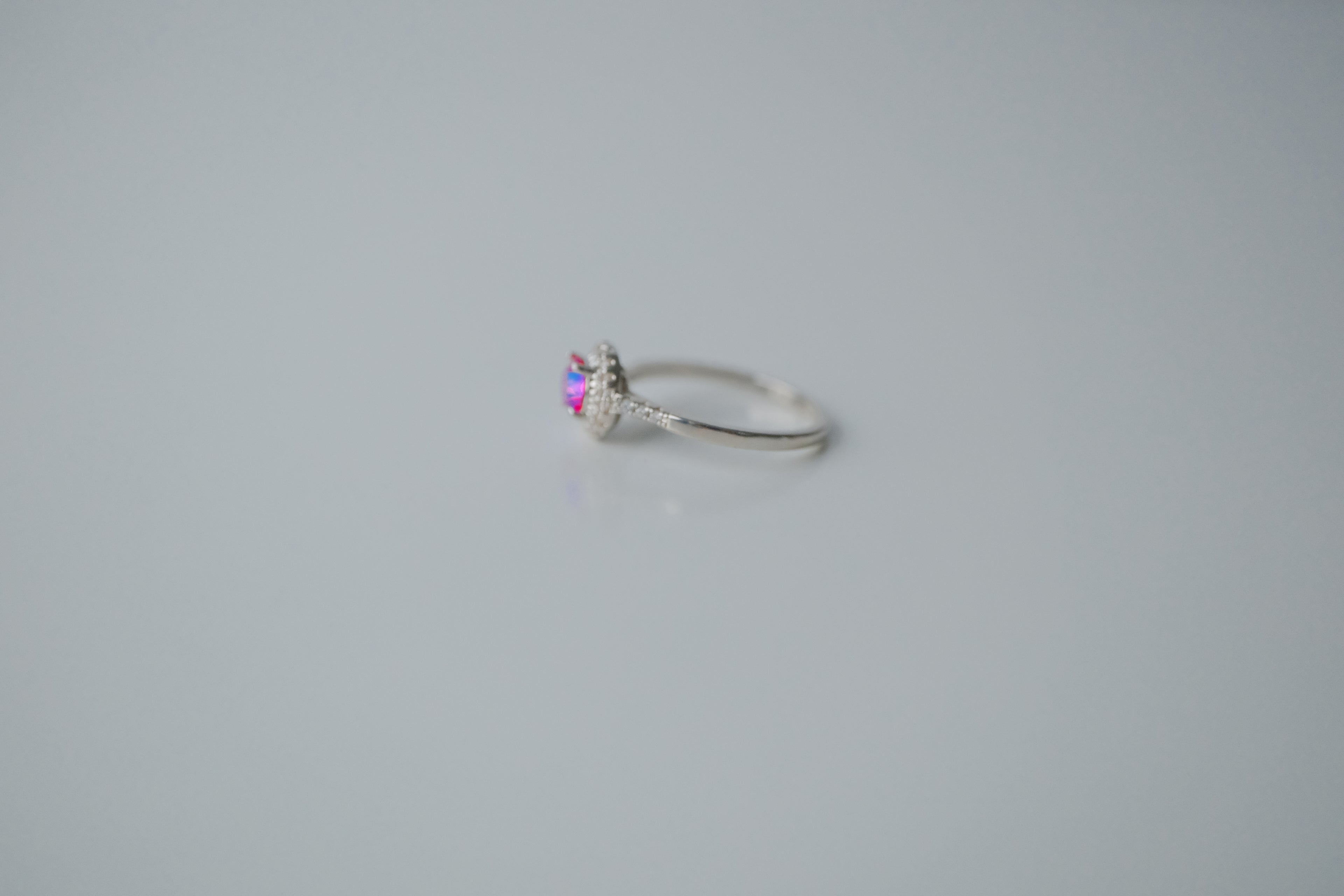 Sterling Silver Halo Ring