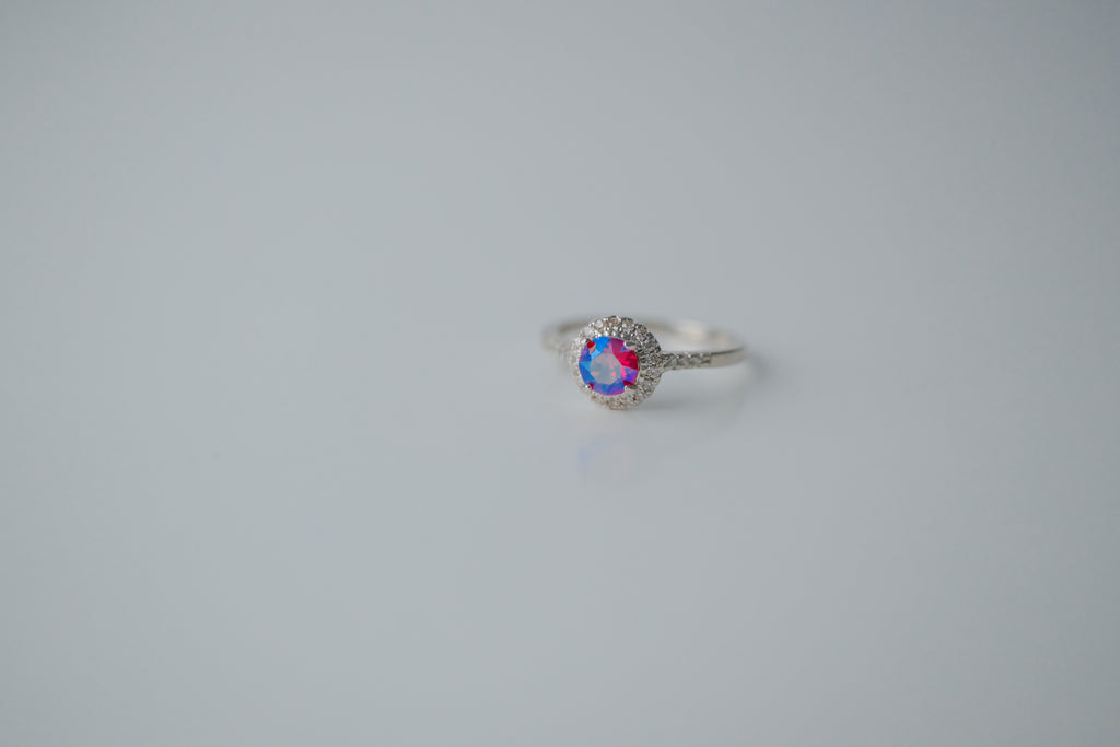Sterling Silver Halo Ring