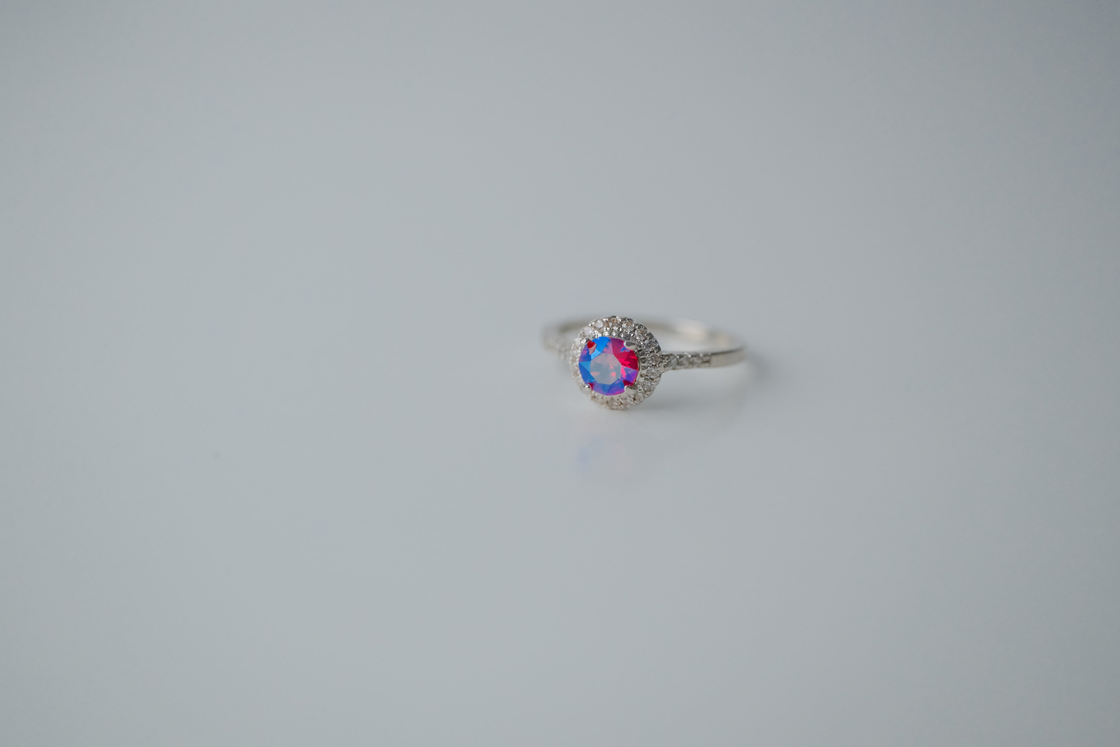 Sterling Silver Halo Ring