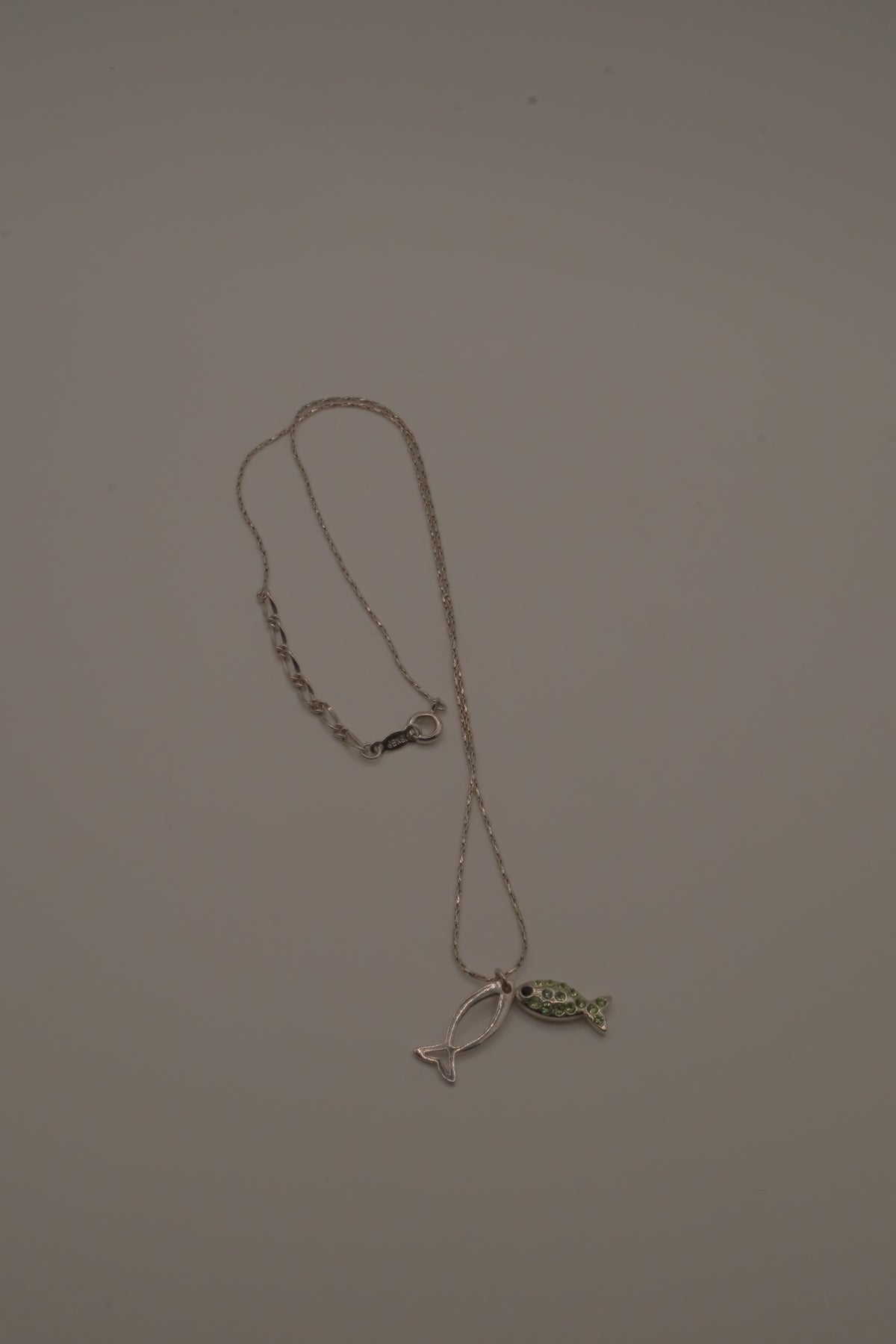 18K GP Ichthys pendant necklace