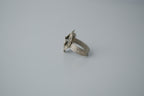 Vintage Blooming Flower Sterling Silver Ring
