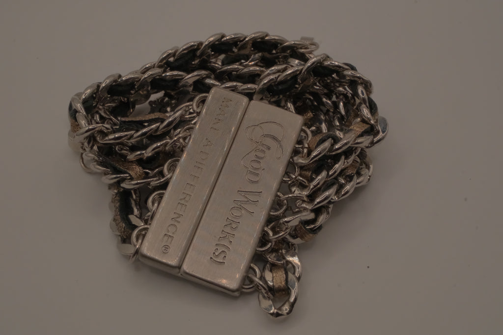 Good Works multi-strand curb chain bracelet