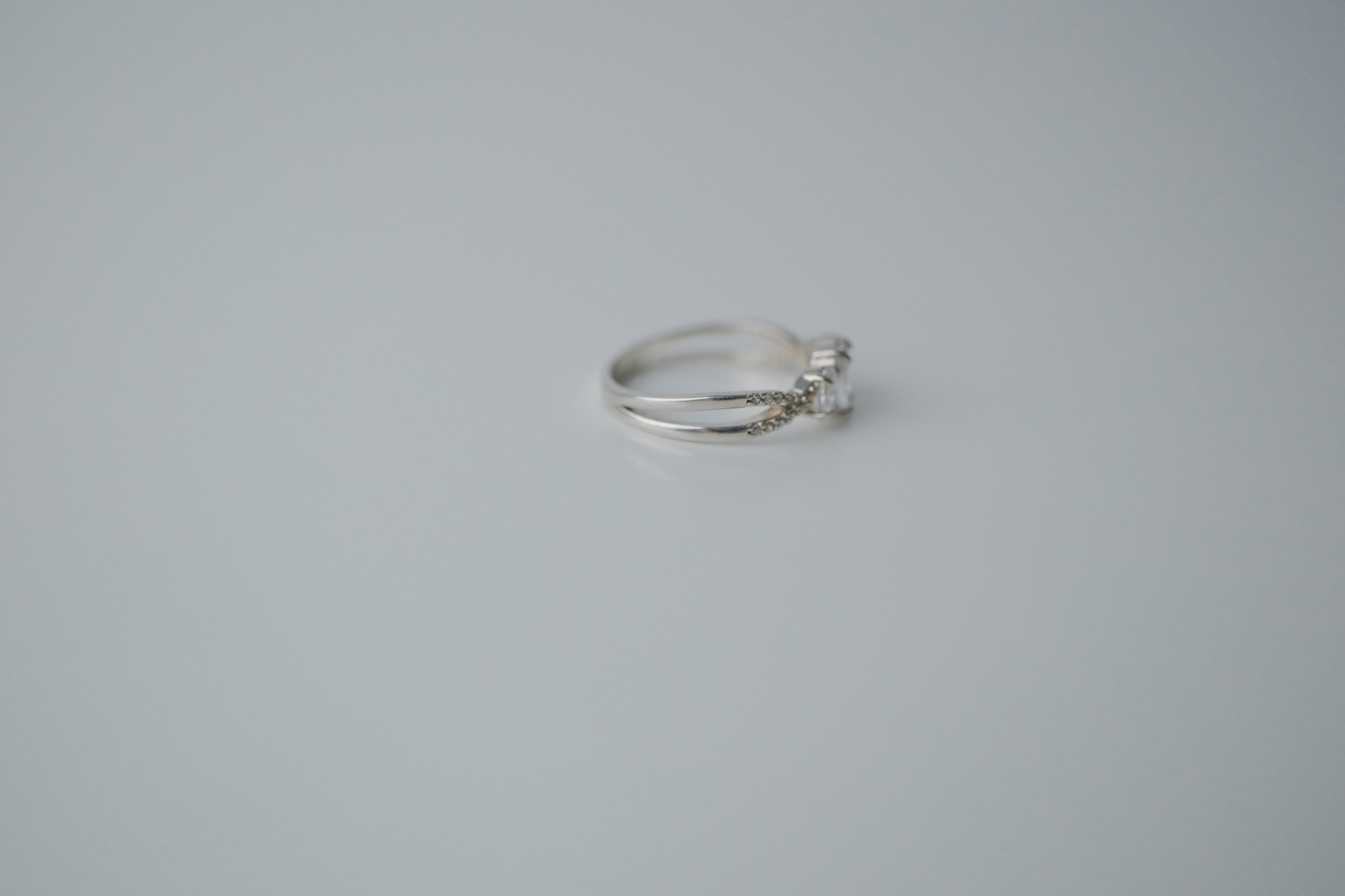 Sterling Silver Three Stone Ring