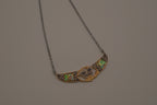 Mixed tone butterfly Abalone choker necklace
