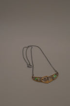 Mixed tone butterfly Abalone choker necklace