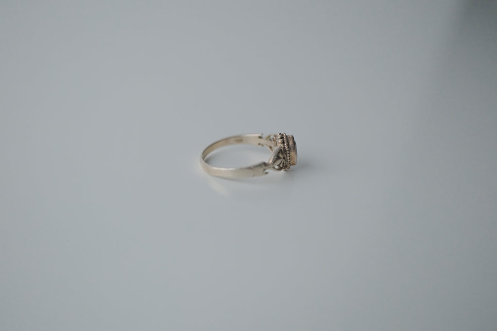 Vintage Filigree Amethyst Sterling Silver Ring