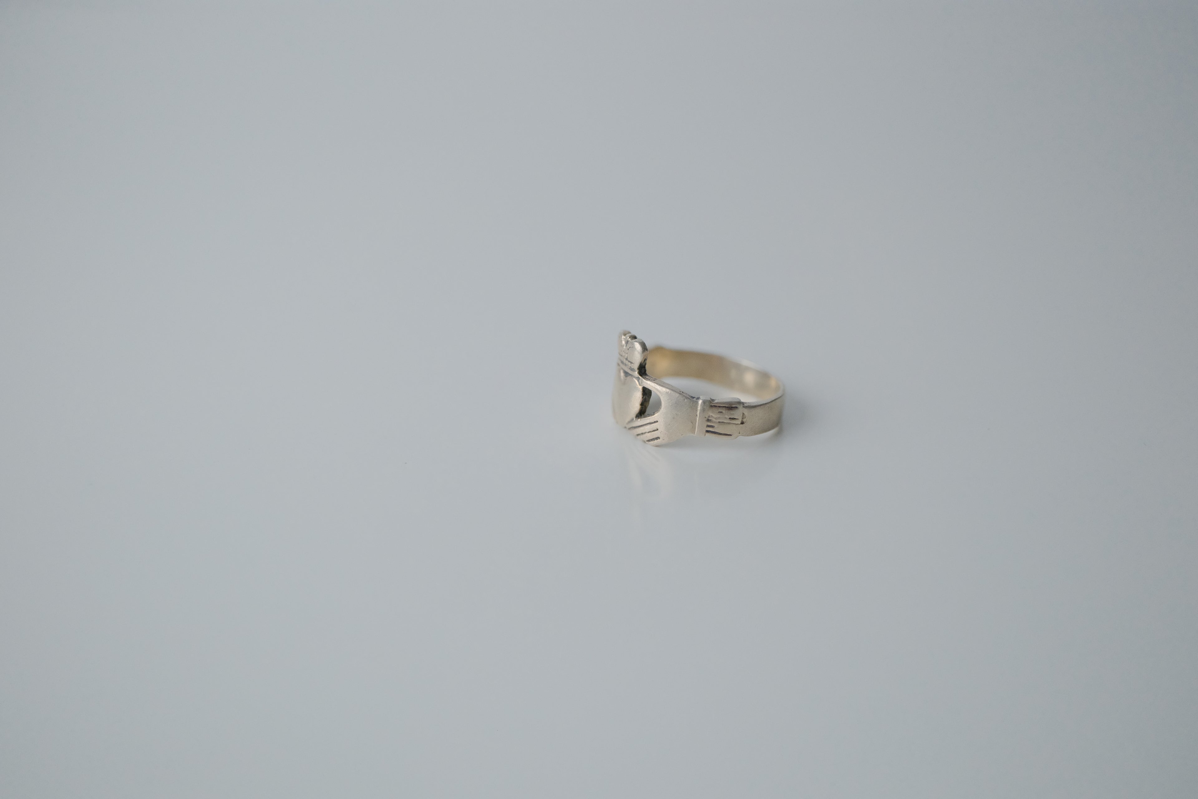 Vintage Claddagh Sterling Silver Ring