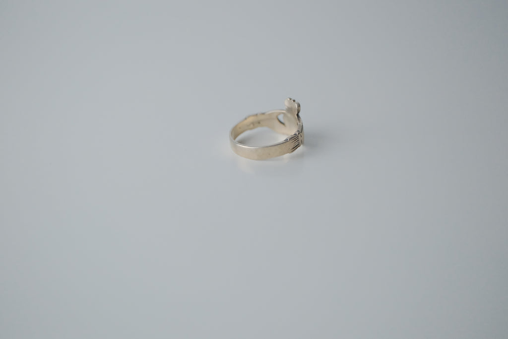 Vintage Claddagh Sterling Silver Ring