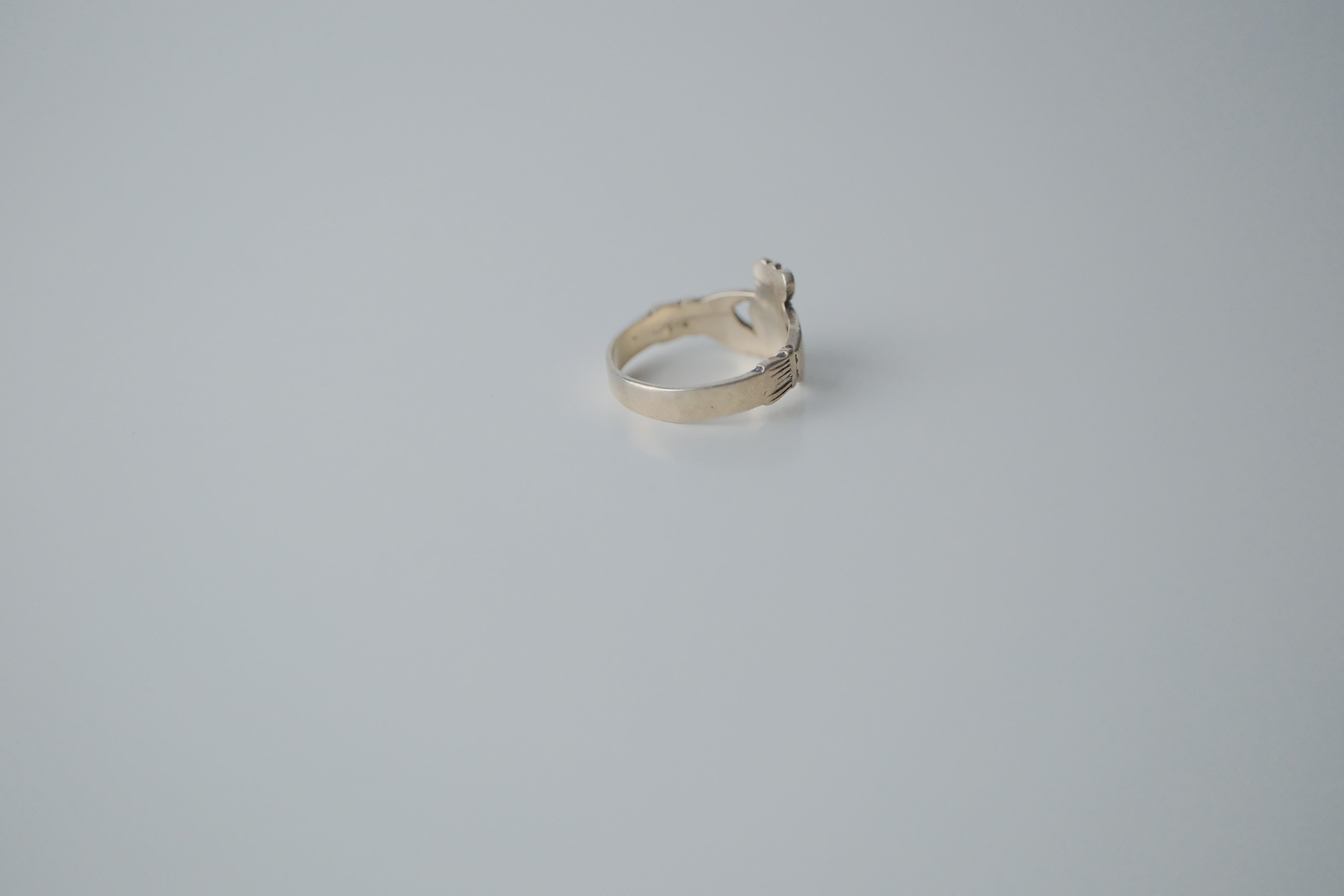 Vintage Claddagh Sterling Silver Ring