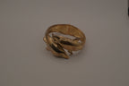 Vintage double dolphin open clasp bangle bracelet