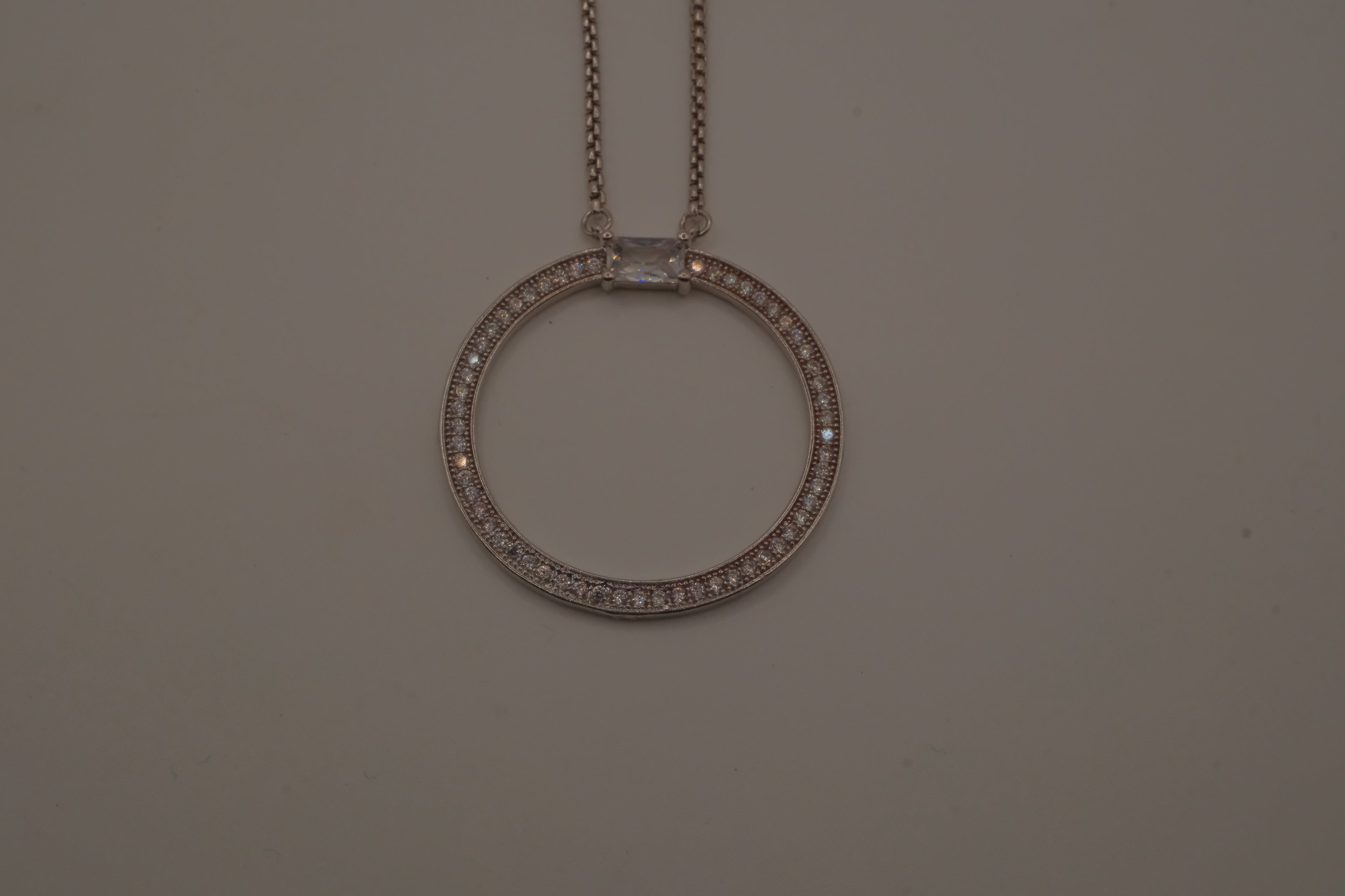 ANI Eternity circle pendant necklace&nbsp;