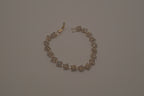 Square shaped rhinestone link tennis bracelet