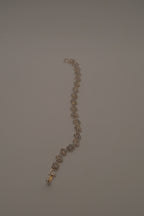 Square shaped rhinestone link tennis bracelet
