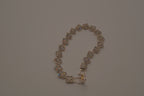 Square shaped rhinestone link tennis bracelet