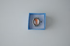 Vintage Sterling Silver Clear Stone Ring