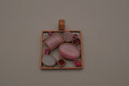 Vintage Lia Sophia "Intermix" pink pendant