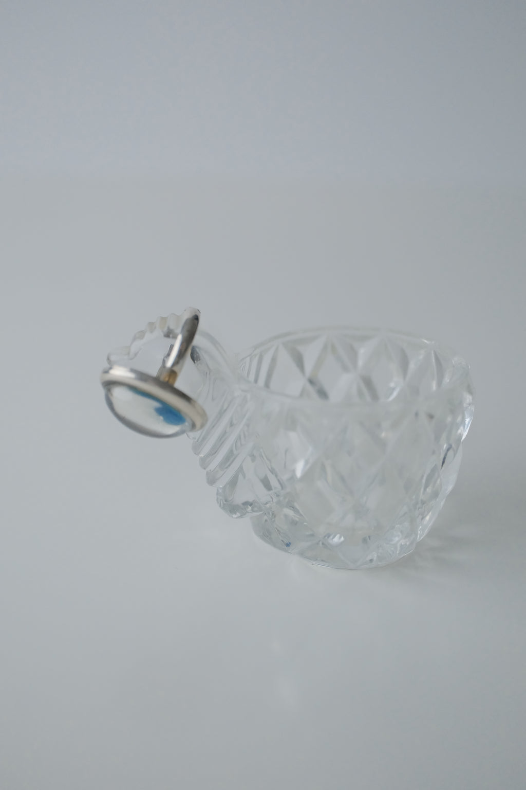 Vintage Sterling Silver Clear Stone Ring