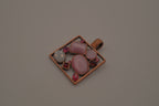Vintage Lia Sophia "Intermix" pink pendant
