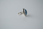 Vintage Sterling Silver Clear Stone Ring
