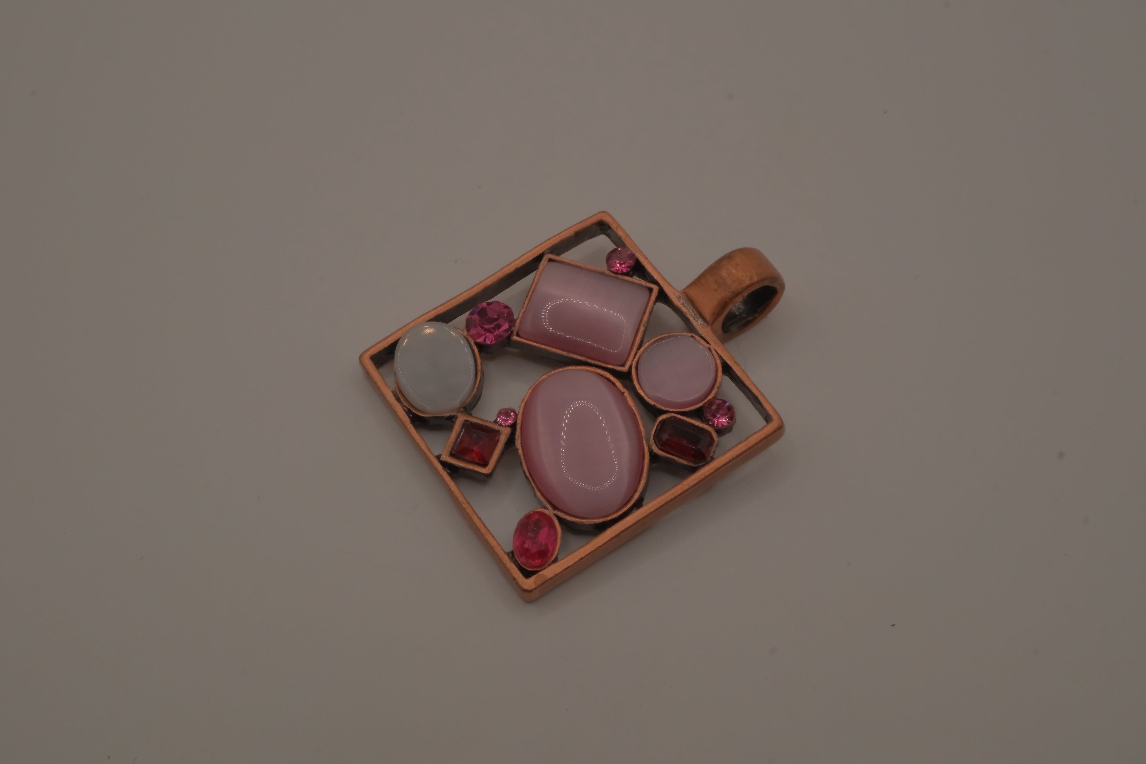Vintage Lia Sophia "Intermix" pink pendant