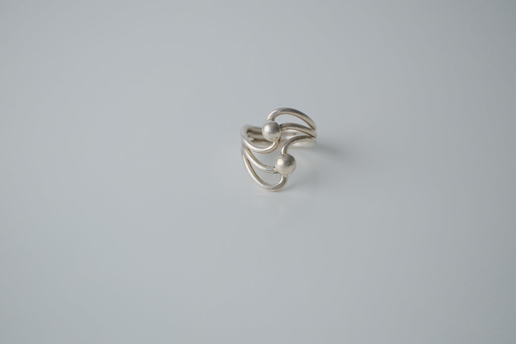 Vintage Modernist Sterling Silver Ring