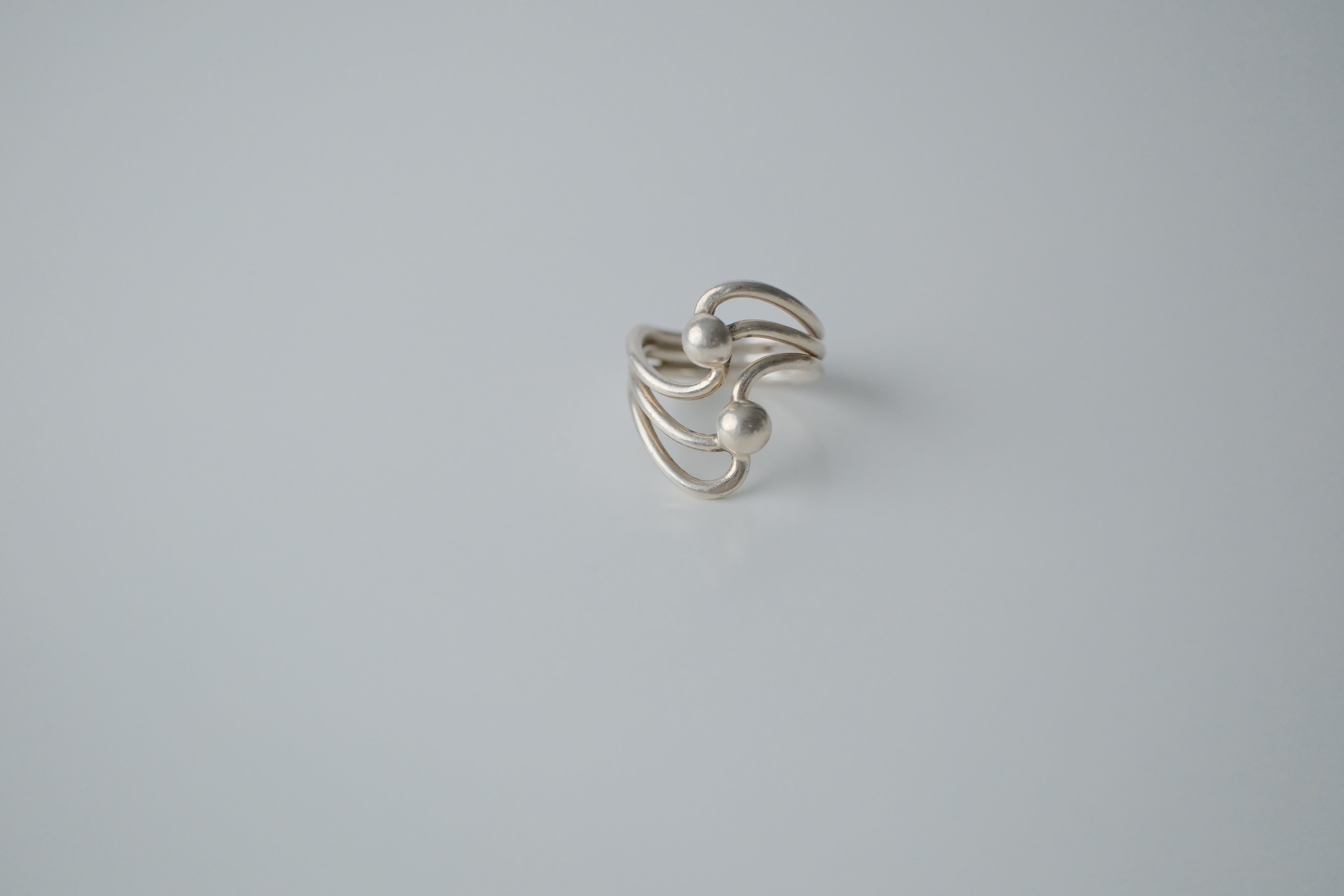 Vintage Modernist Sterling Silver Ring