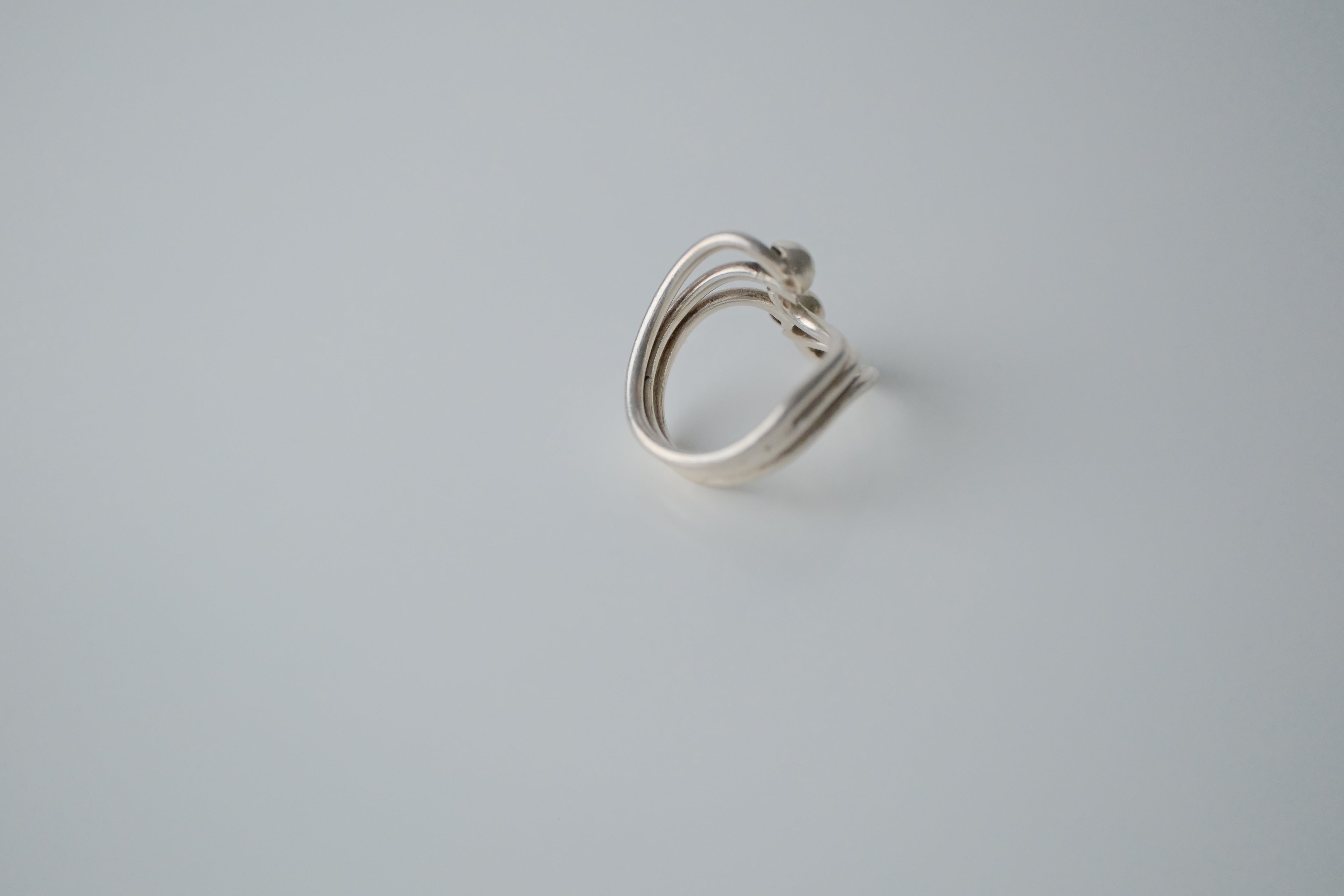 Vintage Modernist Sterling Silver Ring