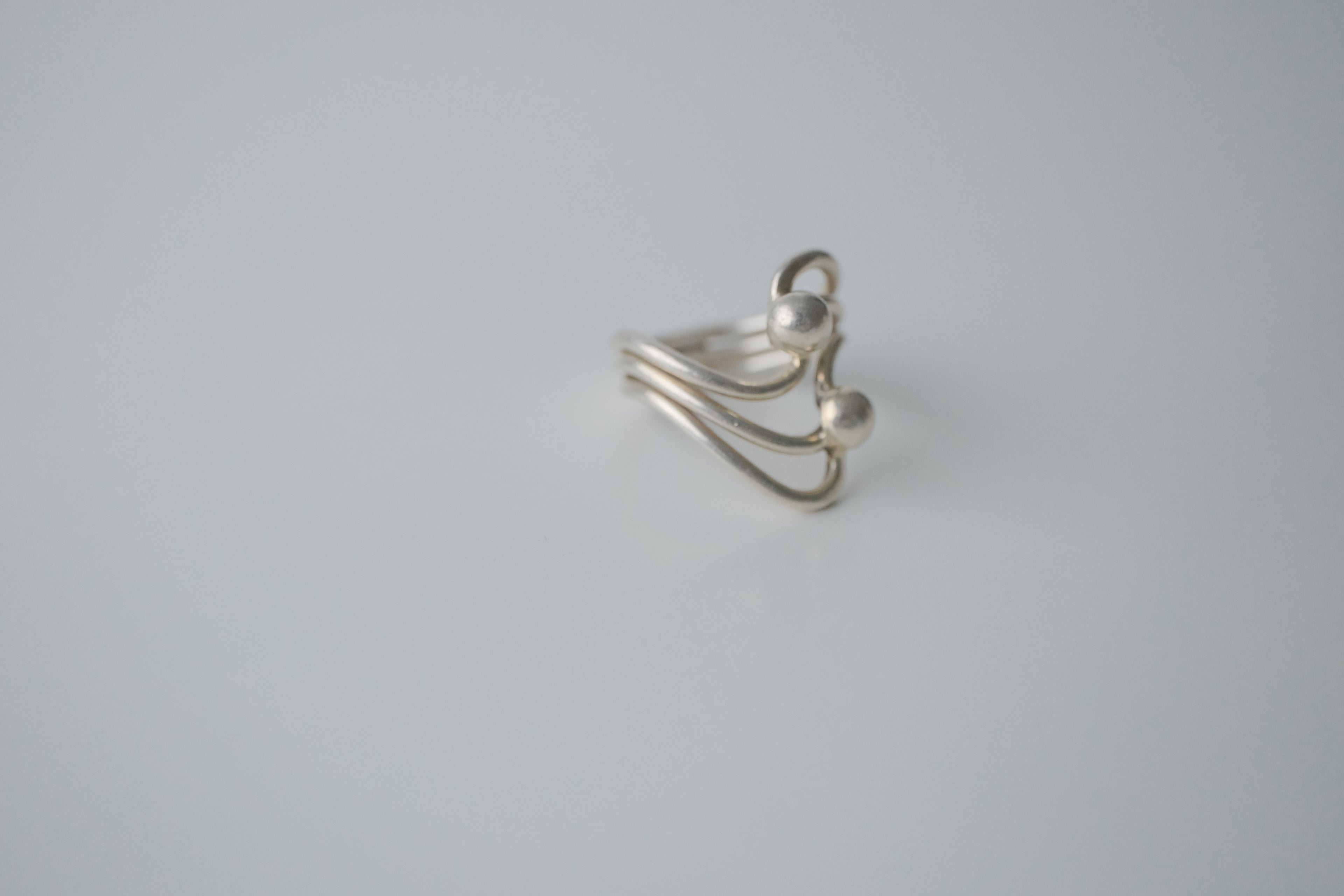 Vintage Modernist Sterling Silver Ring