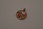 Vintage round statement pendant