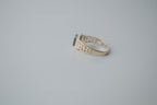 Vintage Sterling Silver Black Gemstone Ring