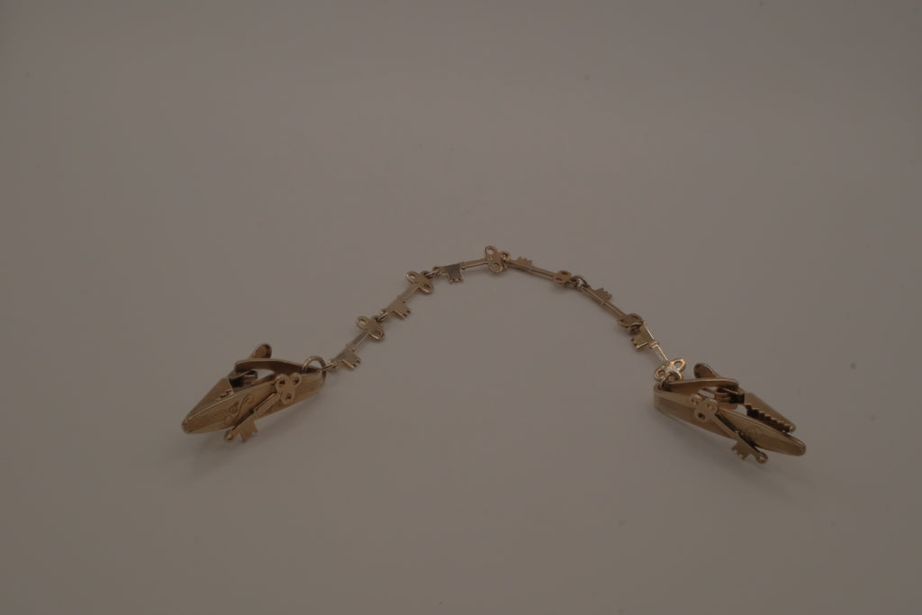 Vintage sweater guard/cardigan clip/collar clip