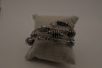 Silver-Tone Beaded Multistrand Flex Bracelet
