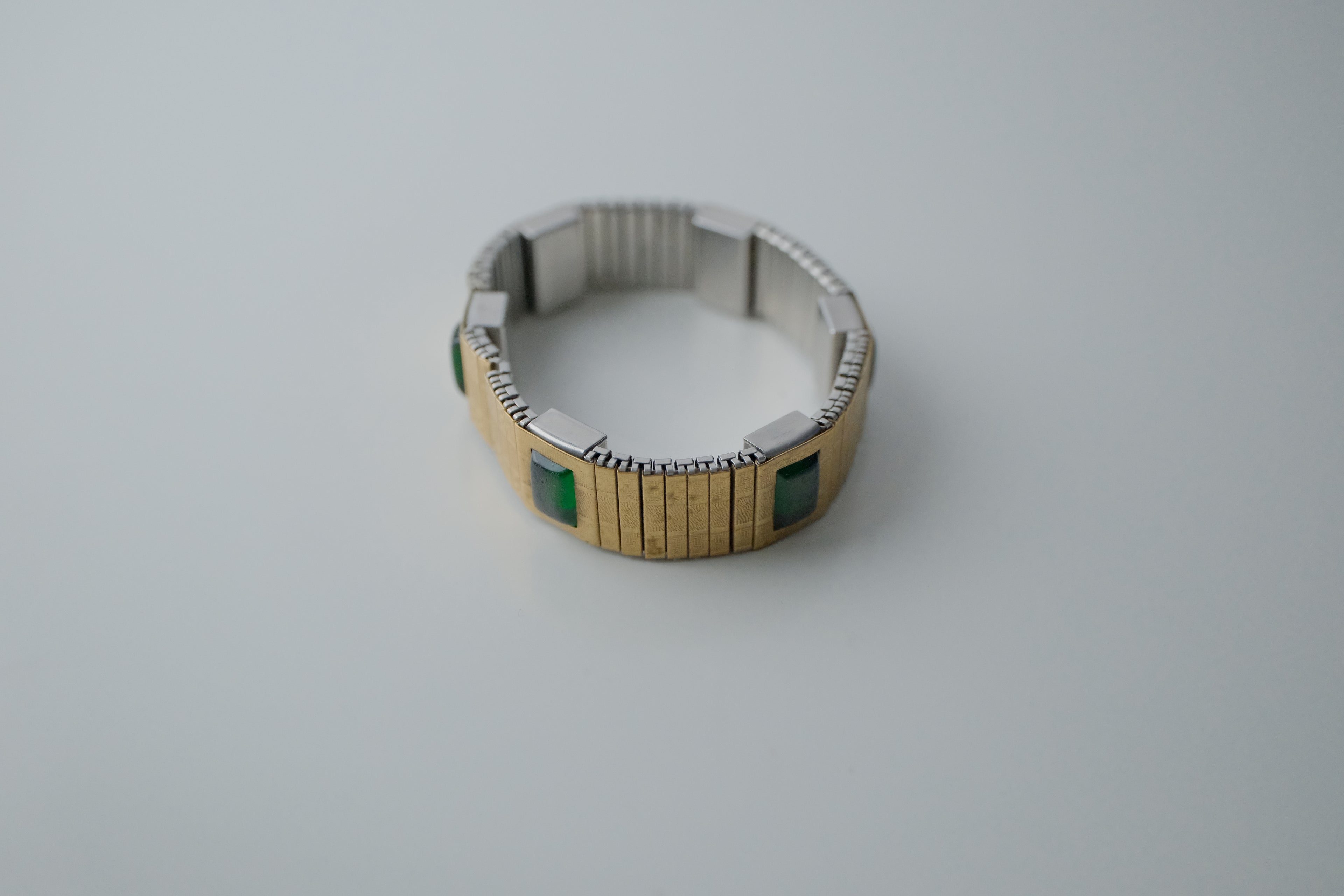 Magor Magnetic Gold Tone Stretch Bracelet