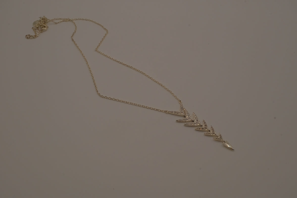Stella & Dot Winding Arrow Drop Necklace