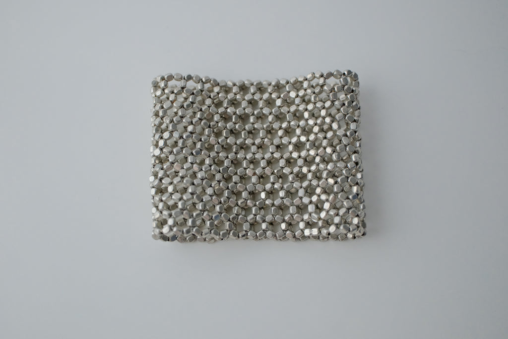 Vintage Silver Beaded Bracelet