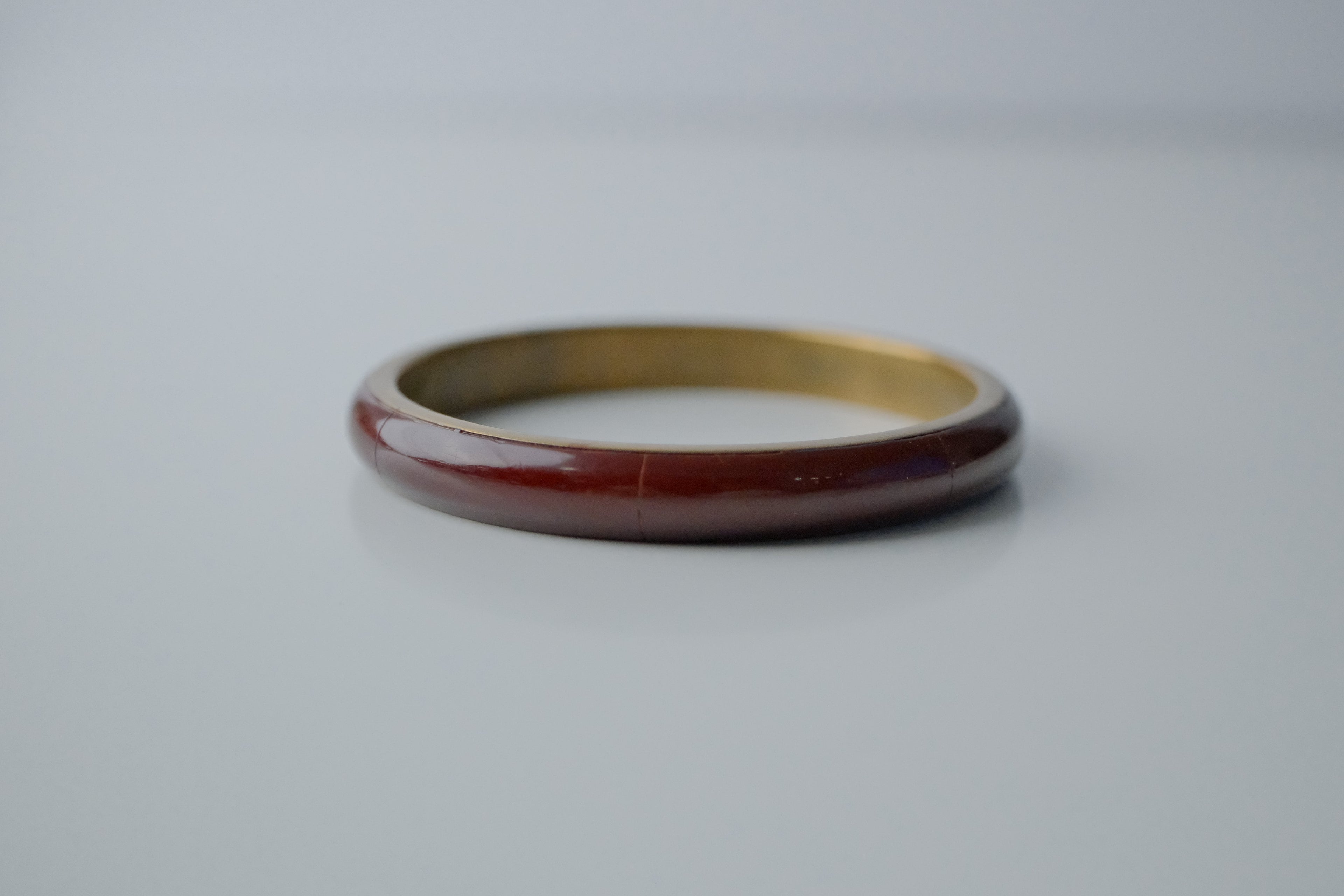 Vintage Bronze Bone Maroon Bangle