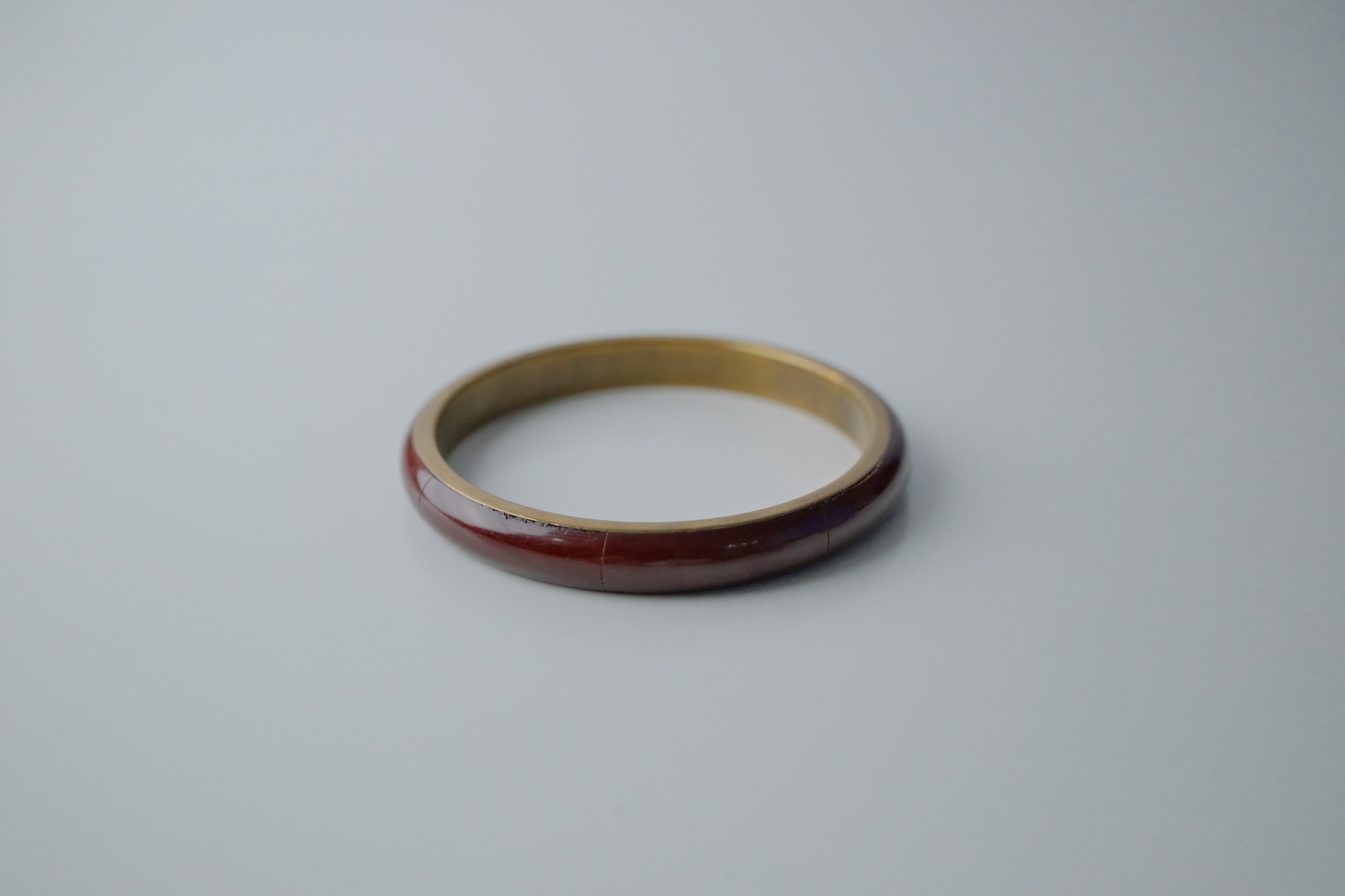 Vintage Bronze Bone Maroon Bangle
