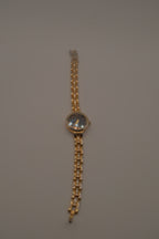 Vintage Gold tone quartz bracelet watch